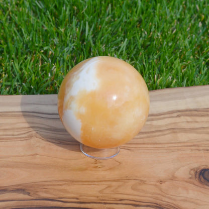 Orangen Calcit Kugel