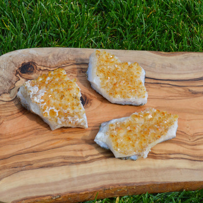 Citrin Drusenstück (behandelt)