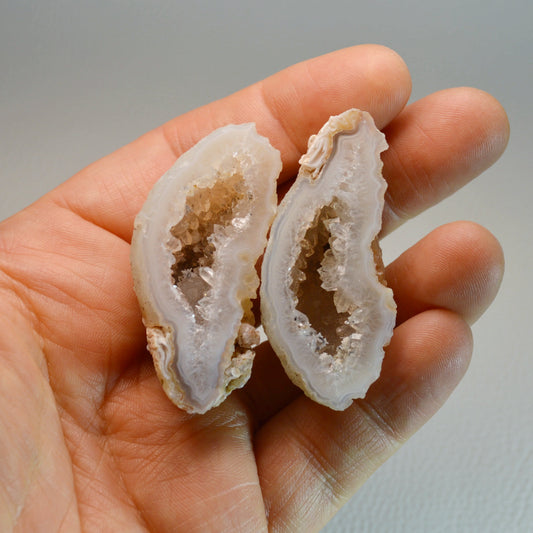 Achat Geodenpaar "Glücksgeode"