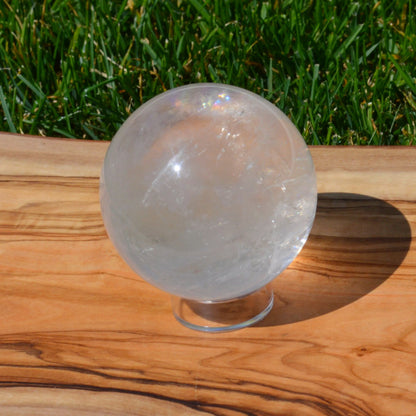 Milchige Bergkristall Kugel