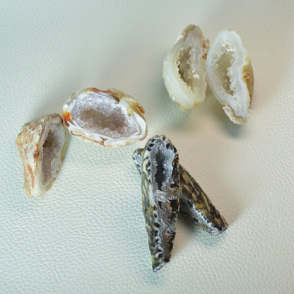 Achat Geodenpaar "Glücksgeode"