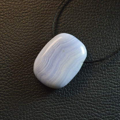 Blauer Chalcedon Anhänger