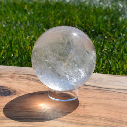 Milchige Bergkristall Kugel