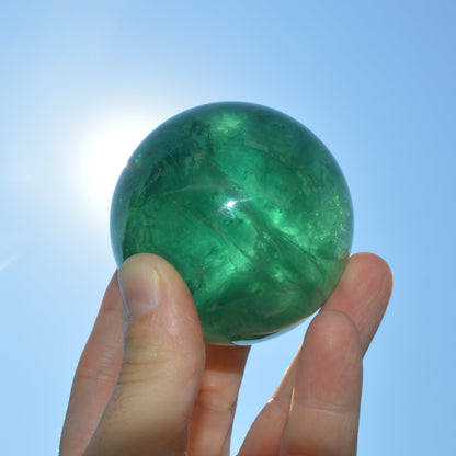 Grüne Fluorit Kugel