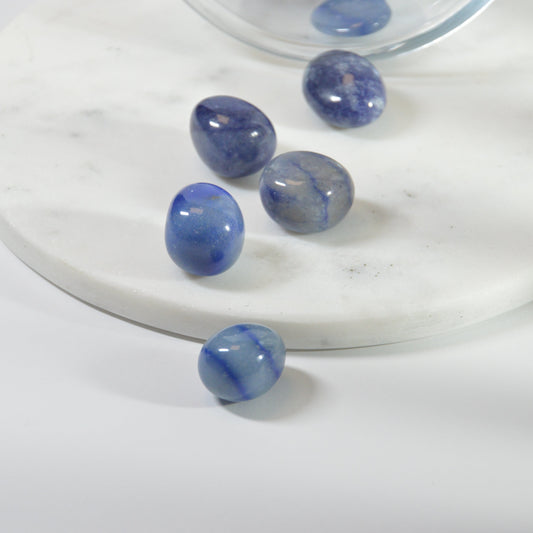 Blauer Aventurin Trommelstein