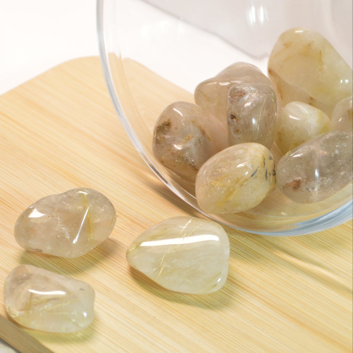 Rutilquarz Trommelstein