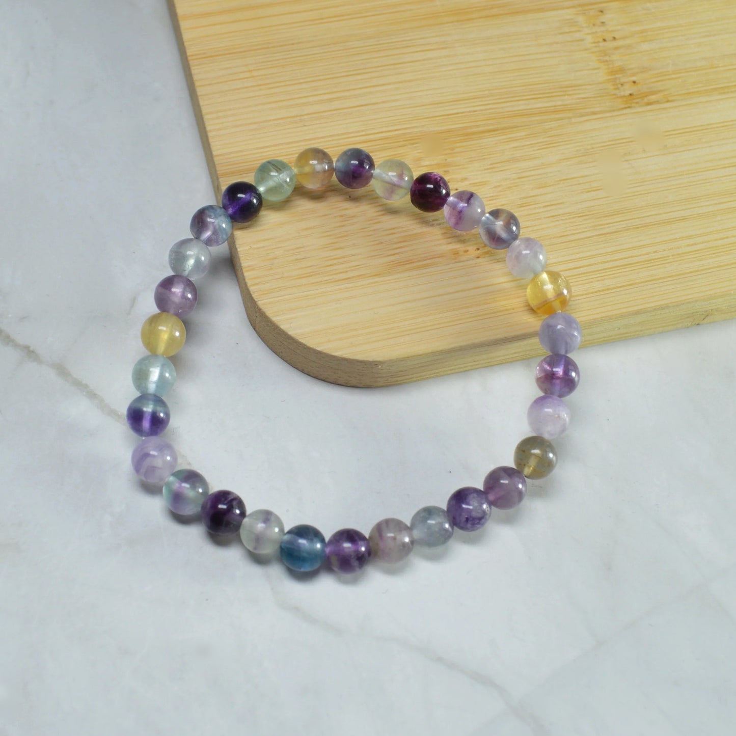 Regenbogenfluorit Armband - 6mm, 8mm