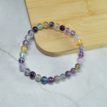 Regenbogenfluorit Armband - 6mm, 8mm