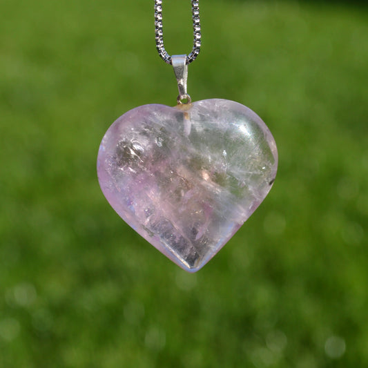 Ametrin Herz Anhänger mit Phantom