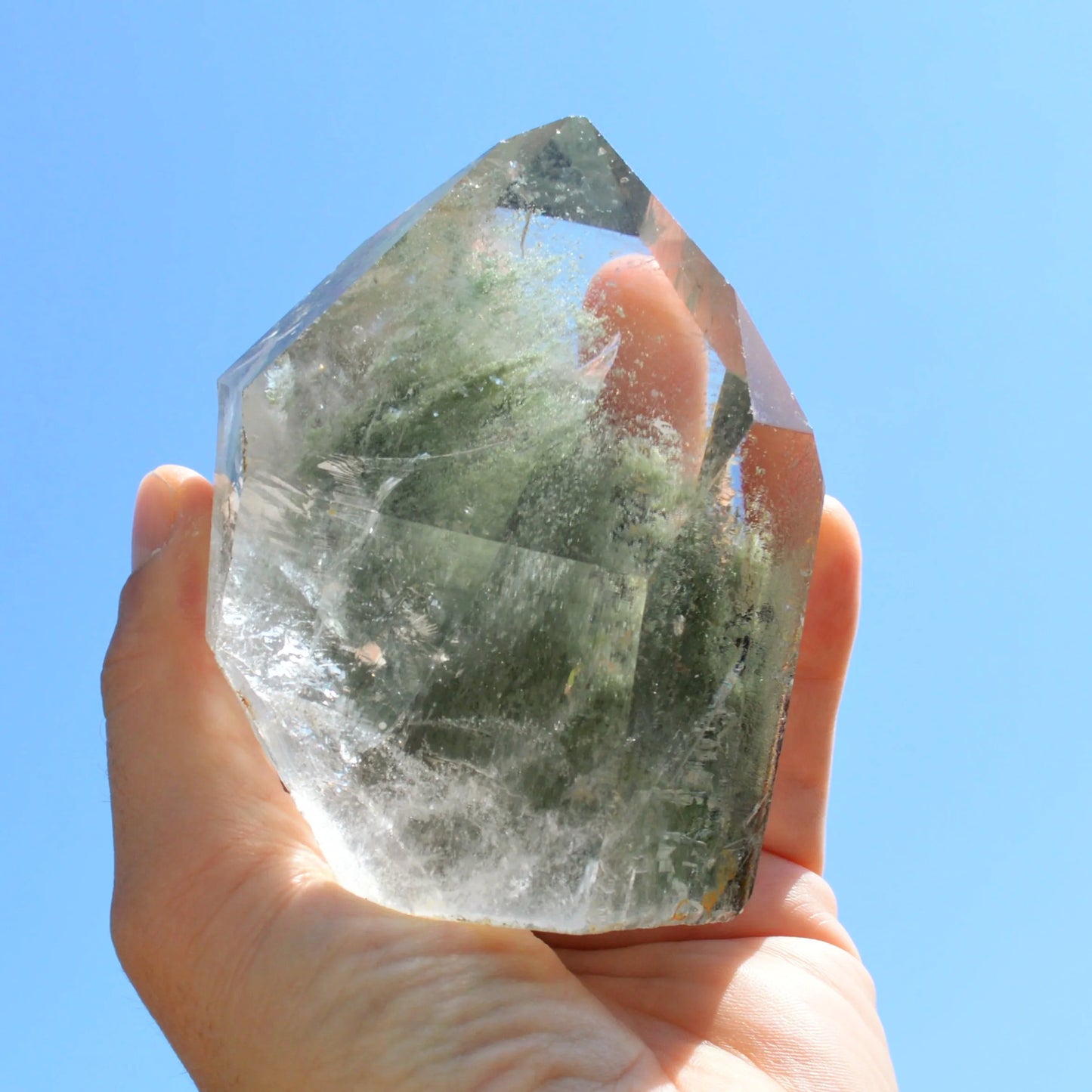 Gartenquarz Lodolith Spitze