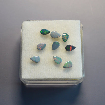 Boulder Opal Doubletten - 9 Stück