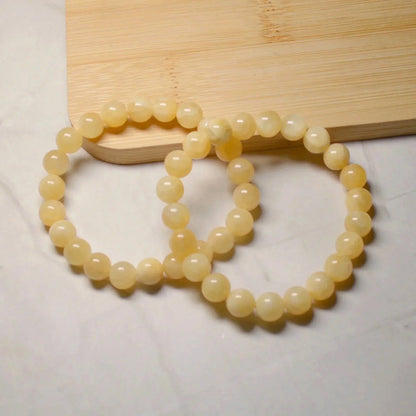 Orangen Calcit Armband - 6mm, 8mm