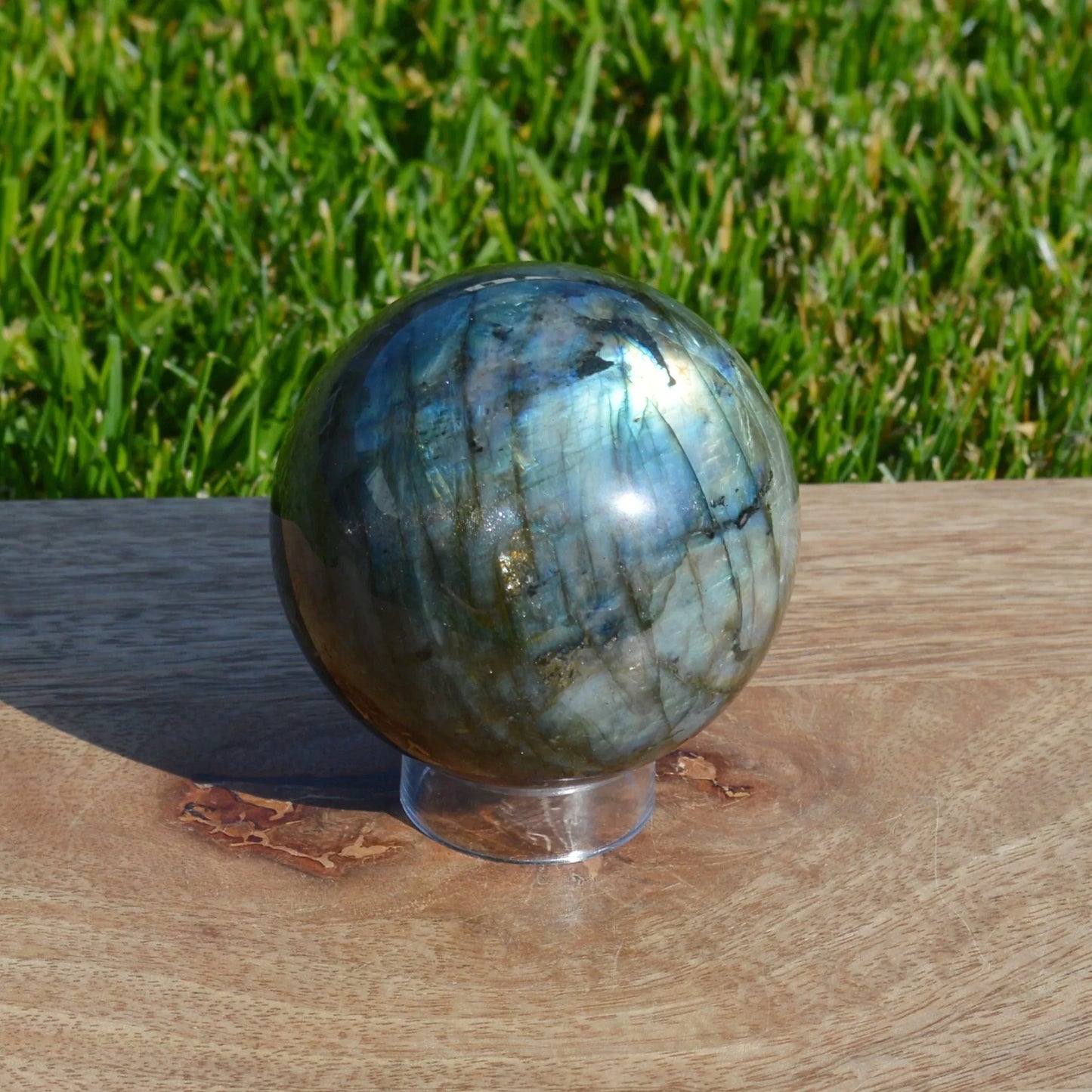 Labradorit Kugel, verschiedene Größen