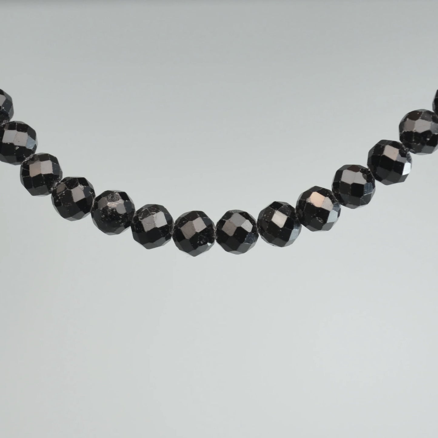 Schörl-Turmalin Armband (facettiert) - 4mm