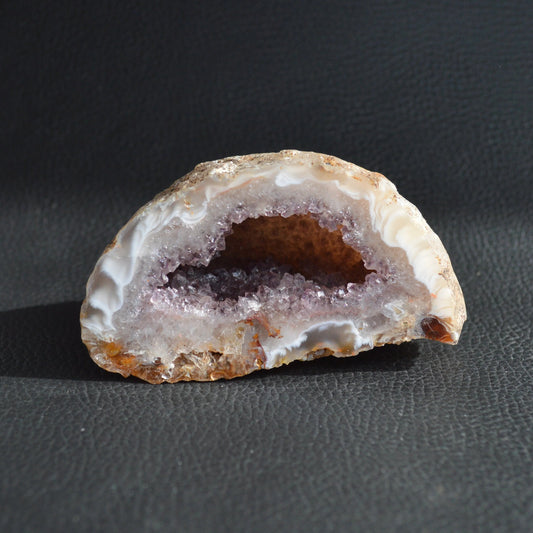 Achat Geode mit Amethyst