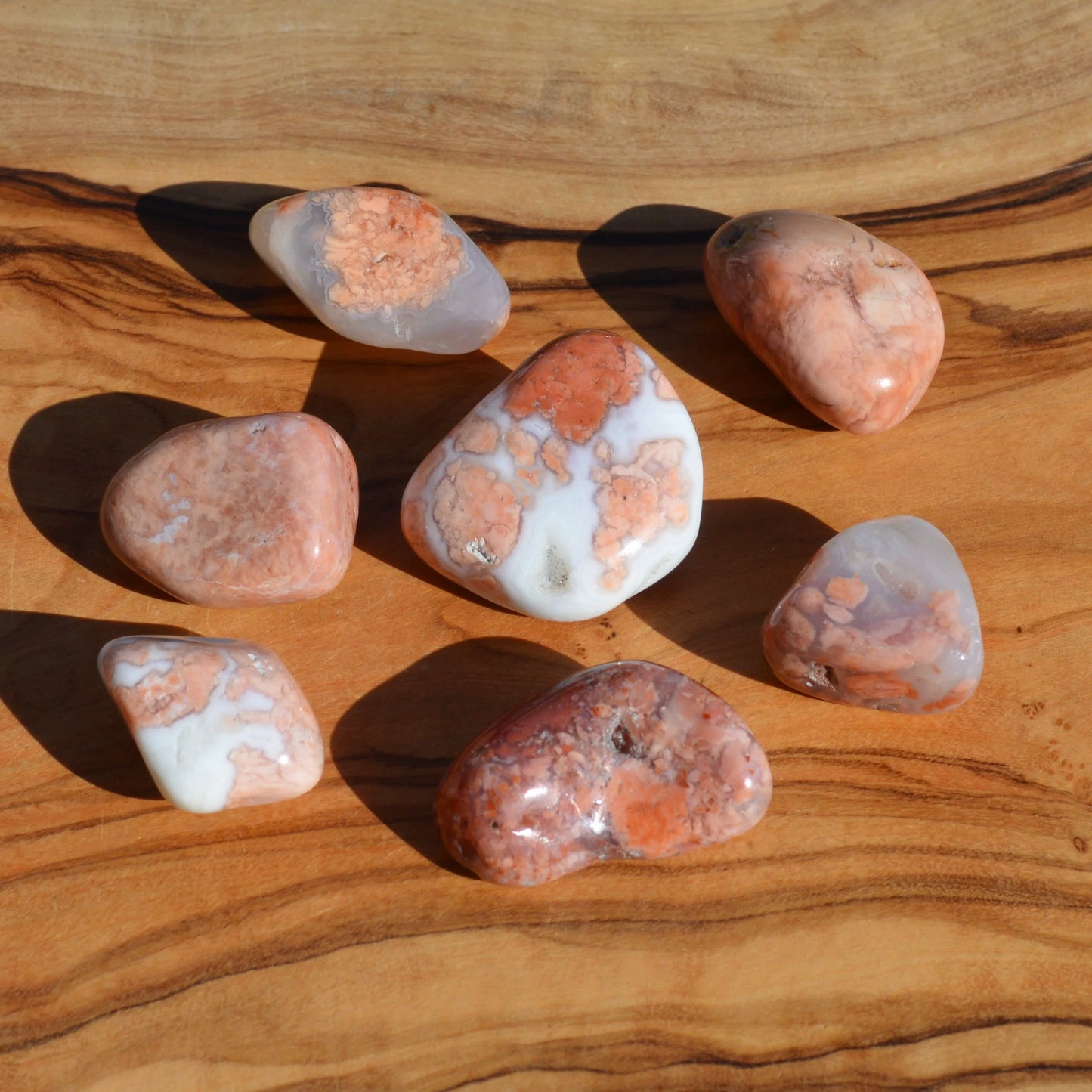 Cotton Candy Achat Trommelstein