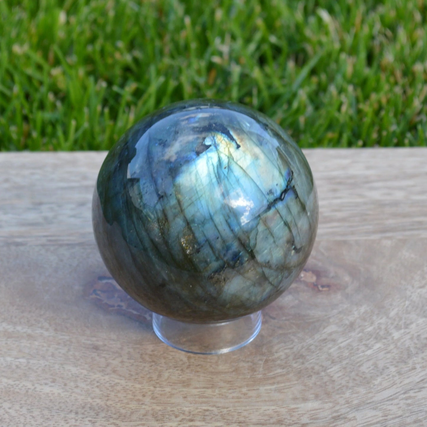 Labradorit Kugel, verschiedene Größen