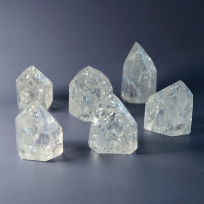 Cracked Rainbow Bergkristall Spitzen