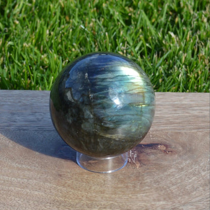 Labradorit Kugel, verschiedene Größen