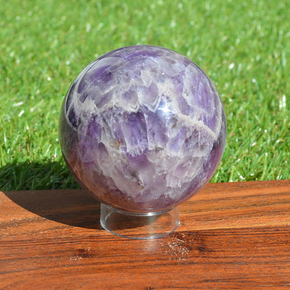 Chevron-Amethyst Kugel 65mm