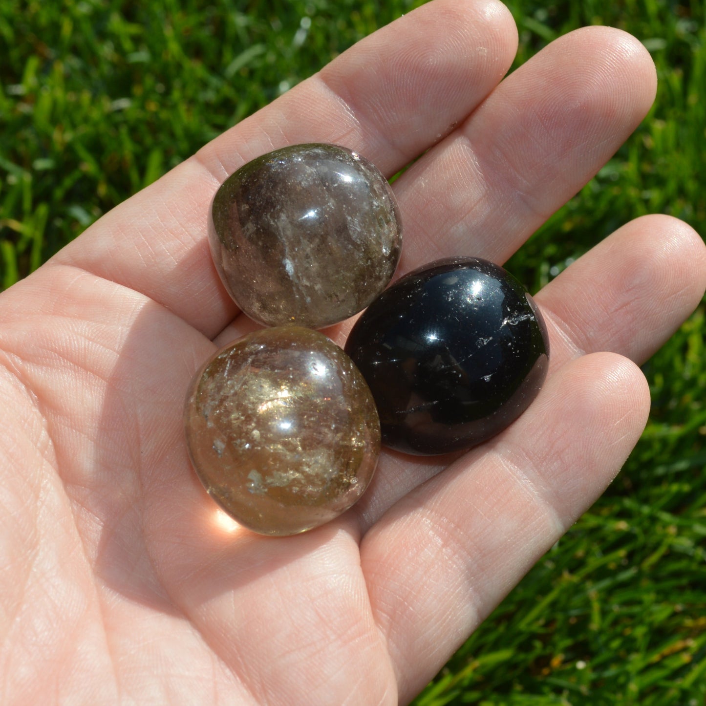 Rauchquarz Trommelstein