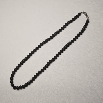 Onyx Halskette (Matt) 45cm - 6mm
