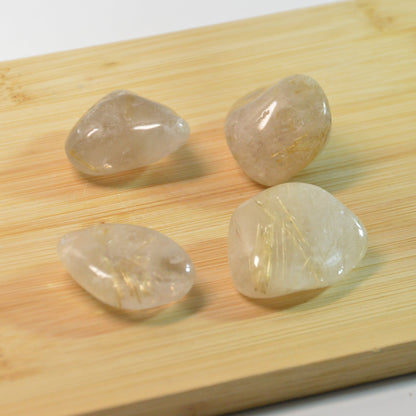 Rutilquarz Trommelstein