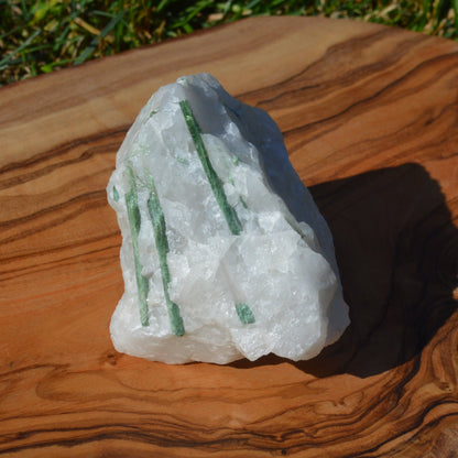 Verdelith-Turmalin in Quarz