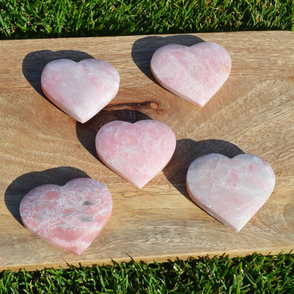 Pink Opal Herz (Matt)