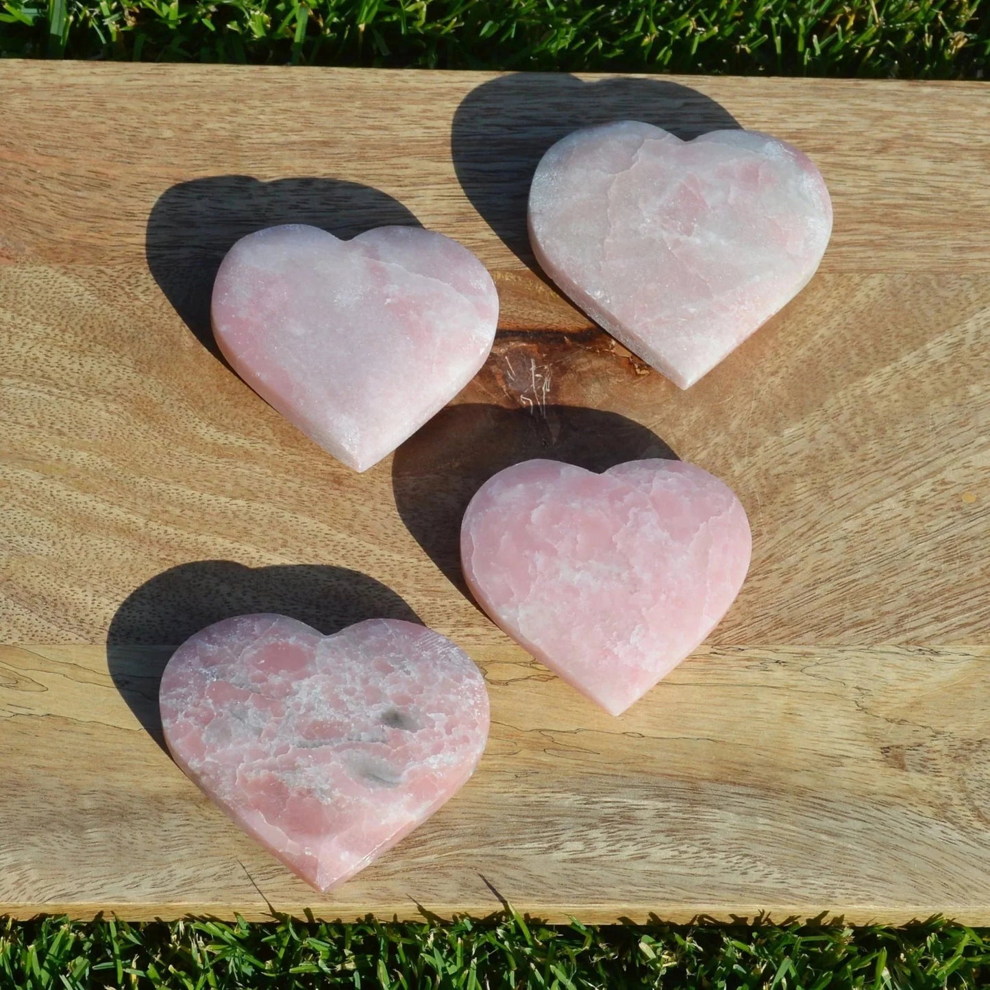 Pink Opal Herz (Matt)