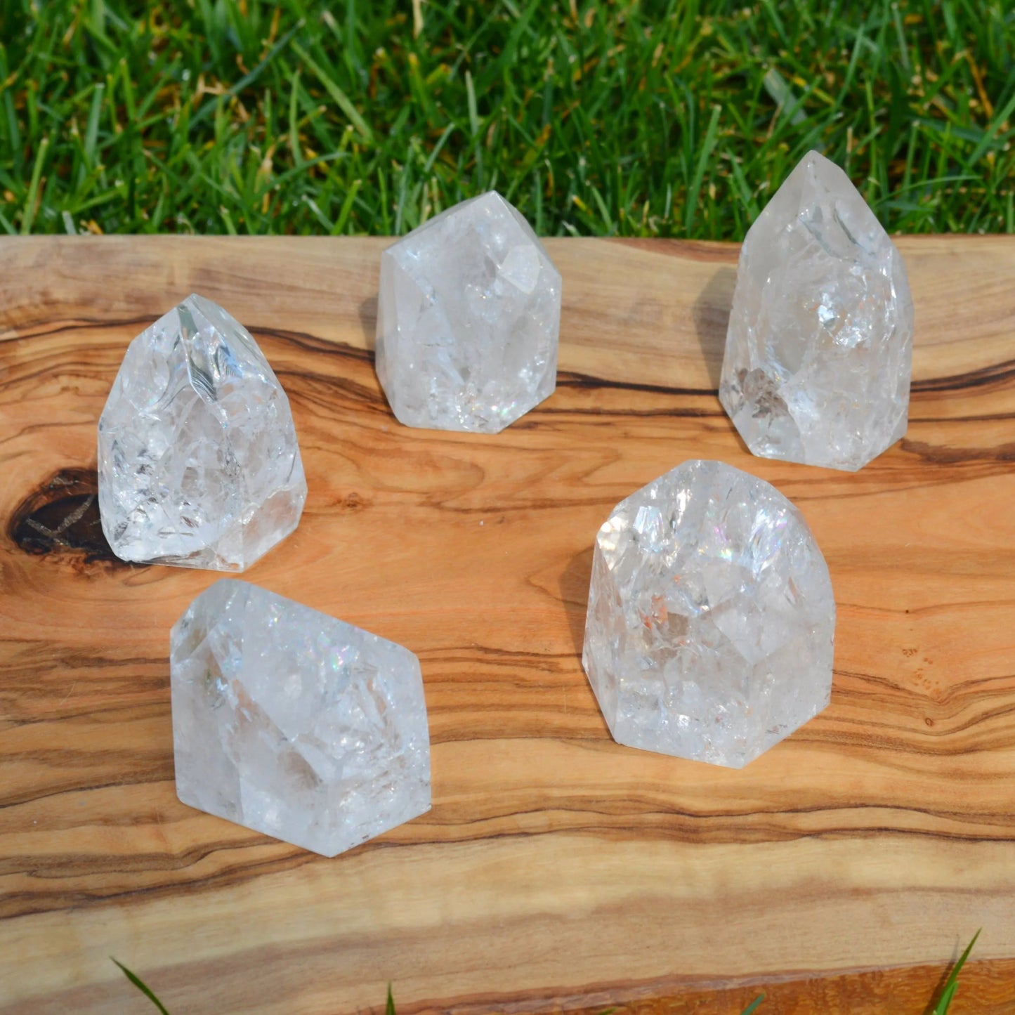 Cracked Rainbow Bergkristall Spitzen