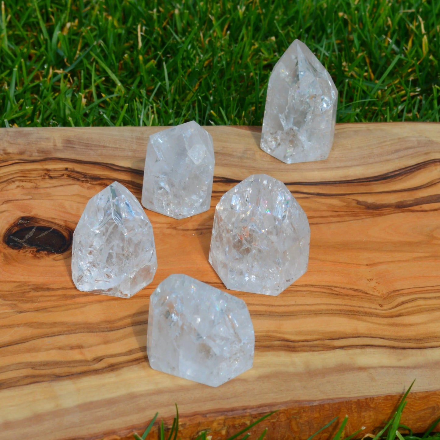 Cracked Rainbow Bergkristall Spitzen