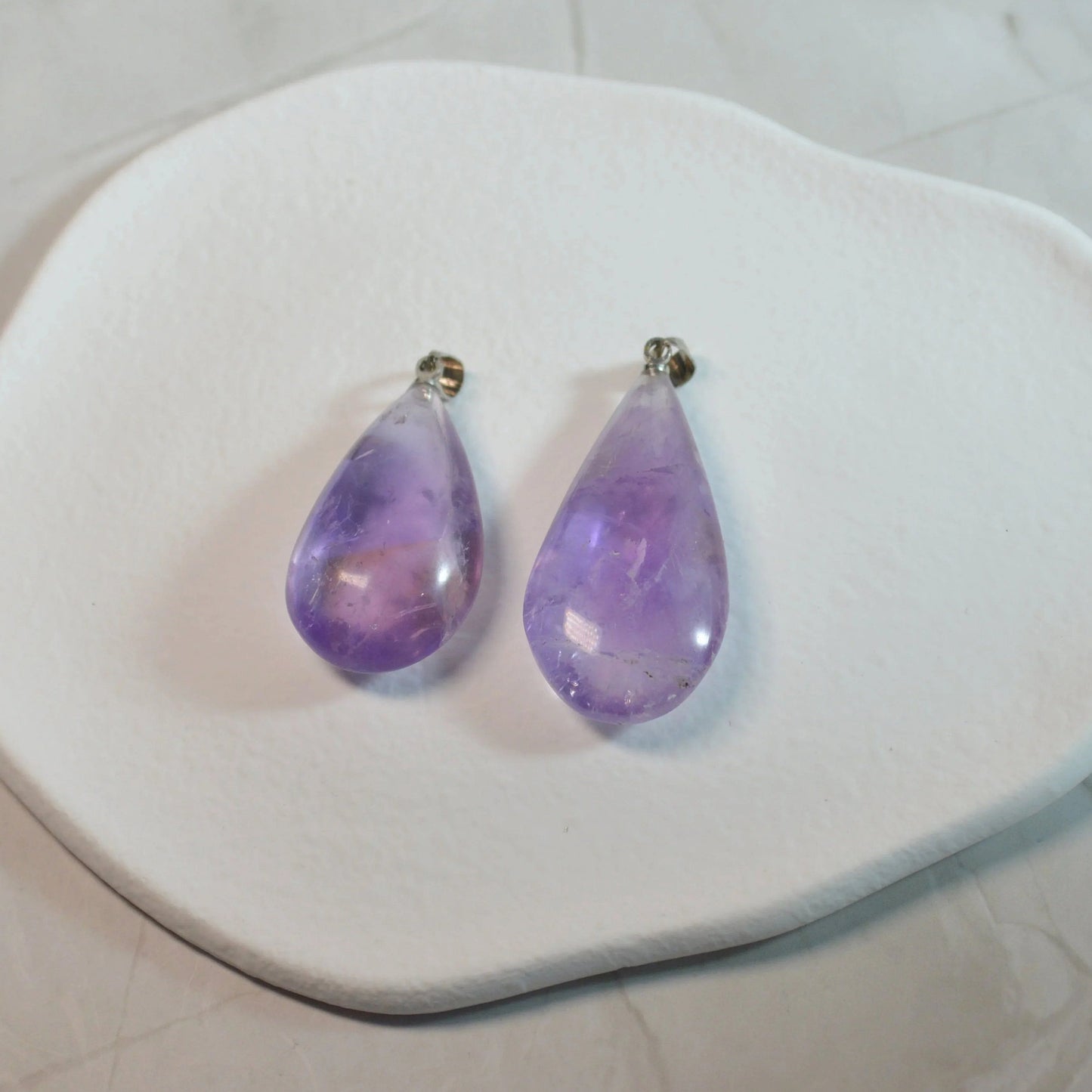 Amethyst Tropfen Anhänger, verschiedene Größen