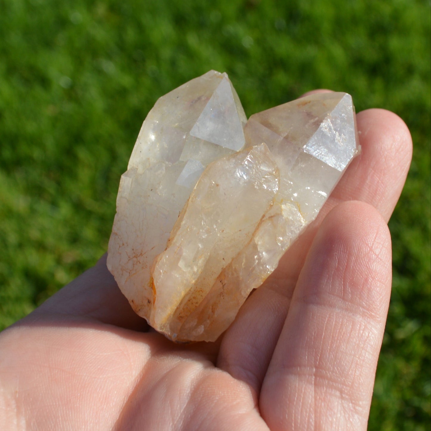 Bergkristall Zwillings Spitze