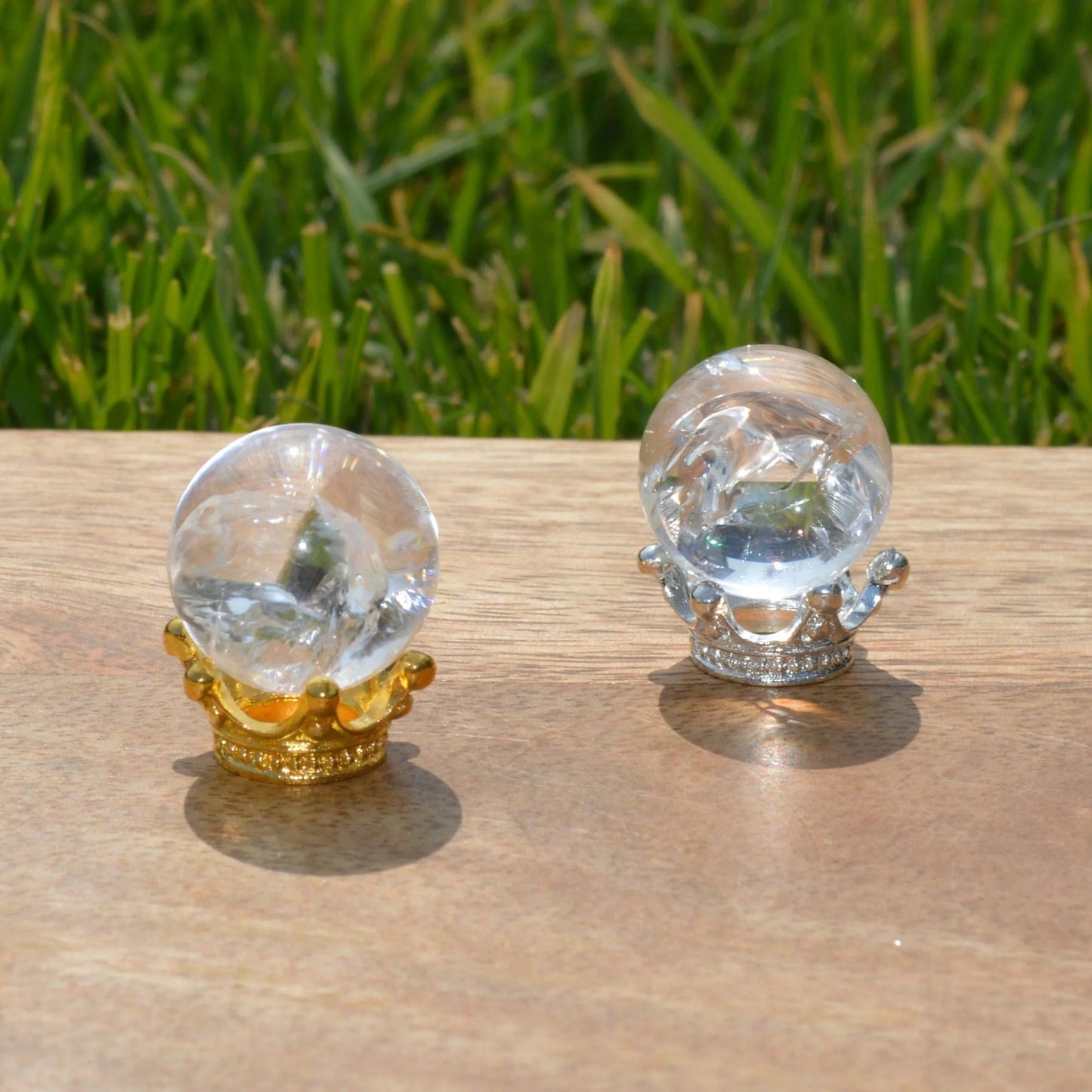 Krone Kugelhalter (Gold/Silber)