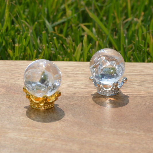 Krone Kugelhalter (Gold/Silber)