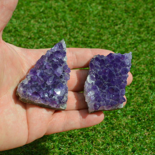 Amethyst Drusenstücke - Set (2 Stück)