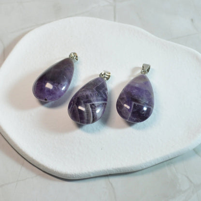 Amethyst Tropfen Anhänger