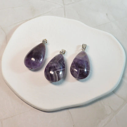Amethyst Tropfen Anhänger
