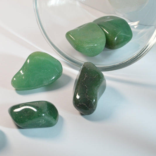 Grüner Aventurin Trommelstein