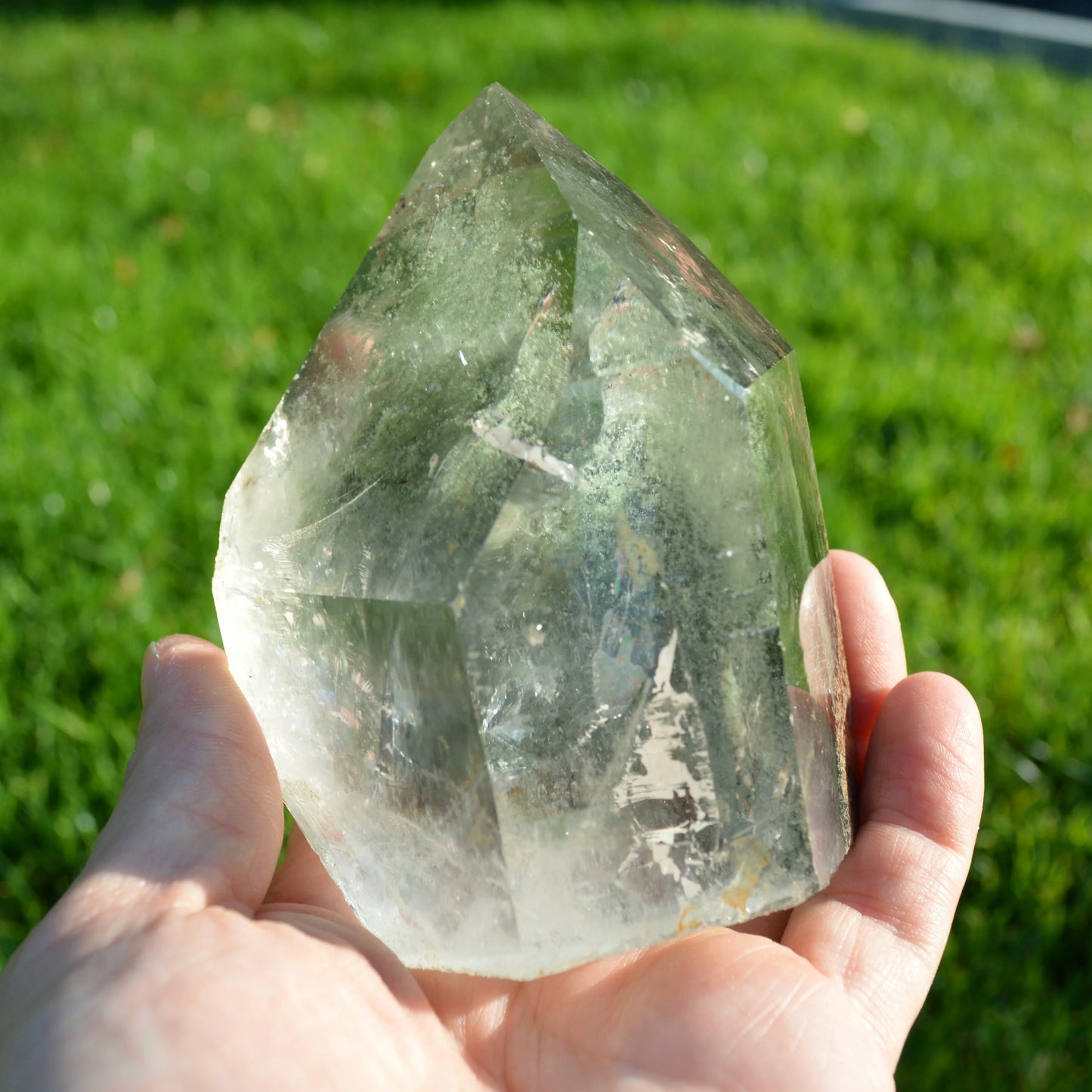 Gartenquarz Lodolith Spitze