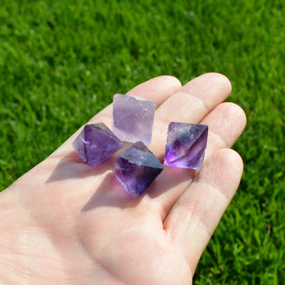 Lila Fluorit Oktaeder