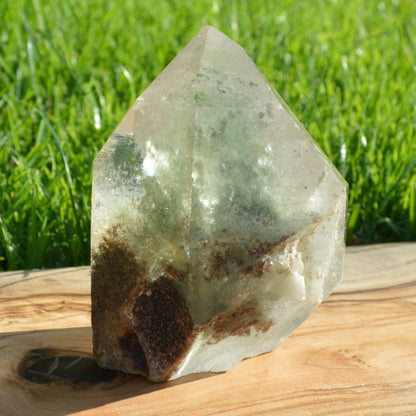 Gartenquarz Lodolith Spitze