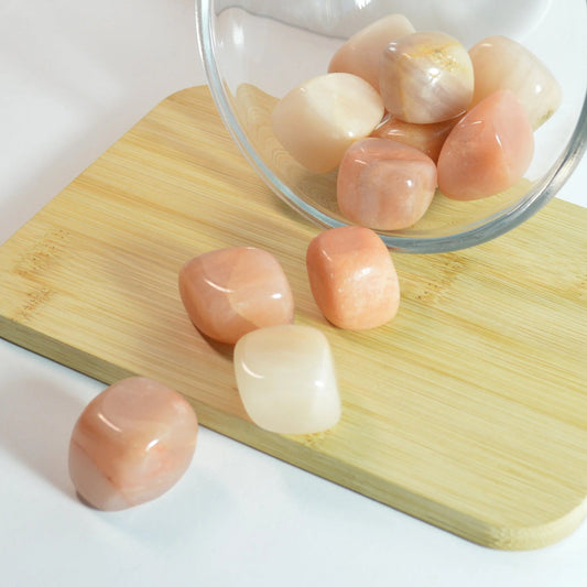 Pfirsich Aventurin Trommelstein