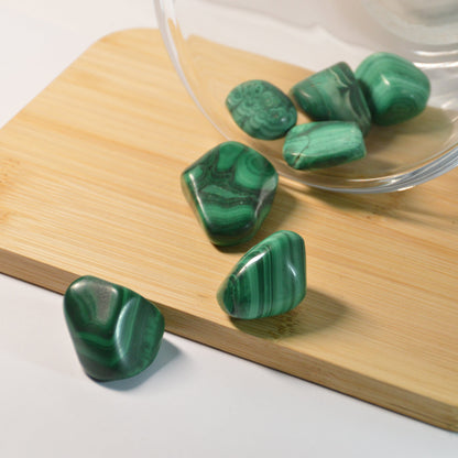 Malachit Trommelstein