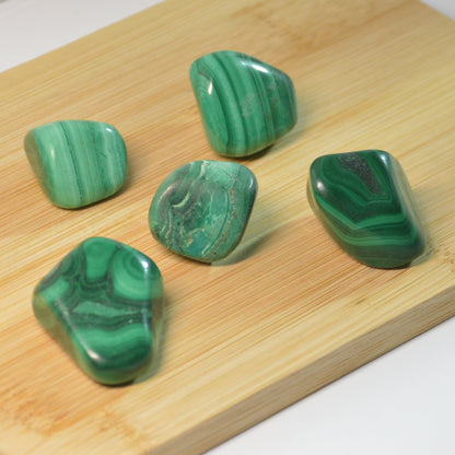 Malachit Trommelstein