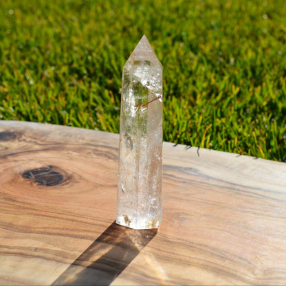Bergkristall Turm mit Rutil