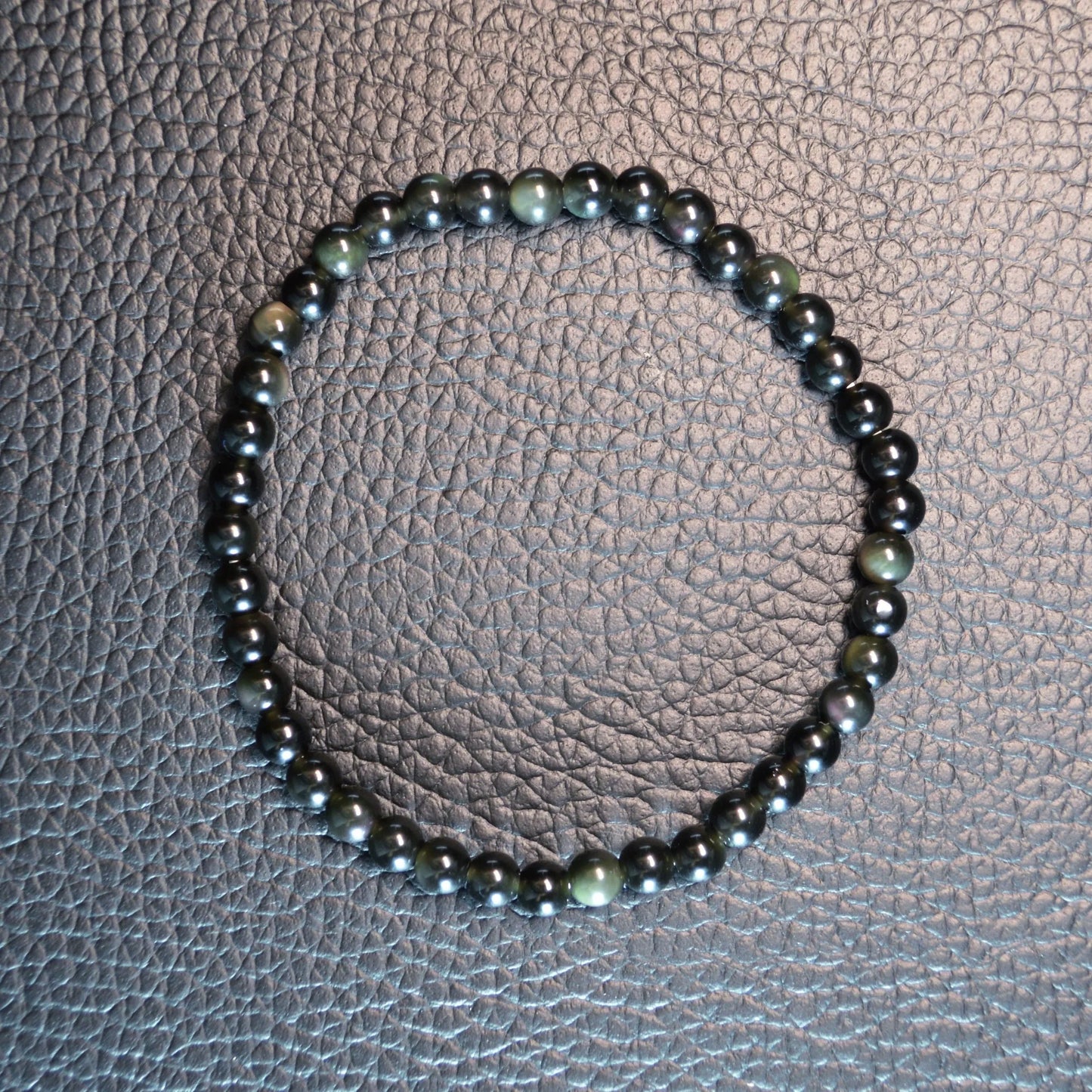 Regenbogen-Obsidian Armband - 4mm, 6mm, 8mm