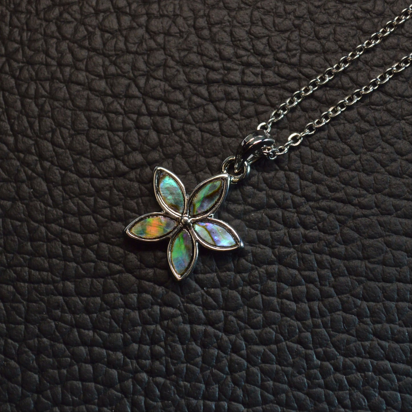 Regenbogen Abalone Anhänger inkl. Kette