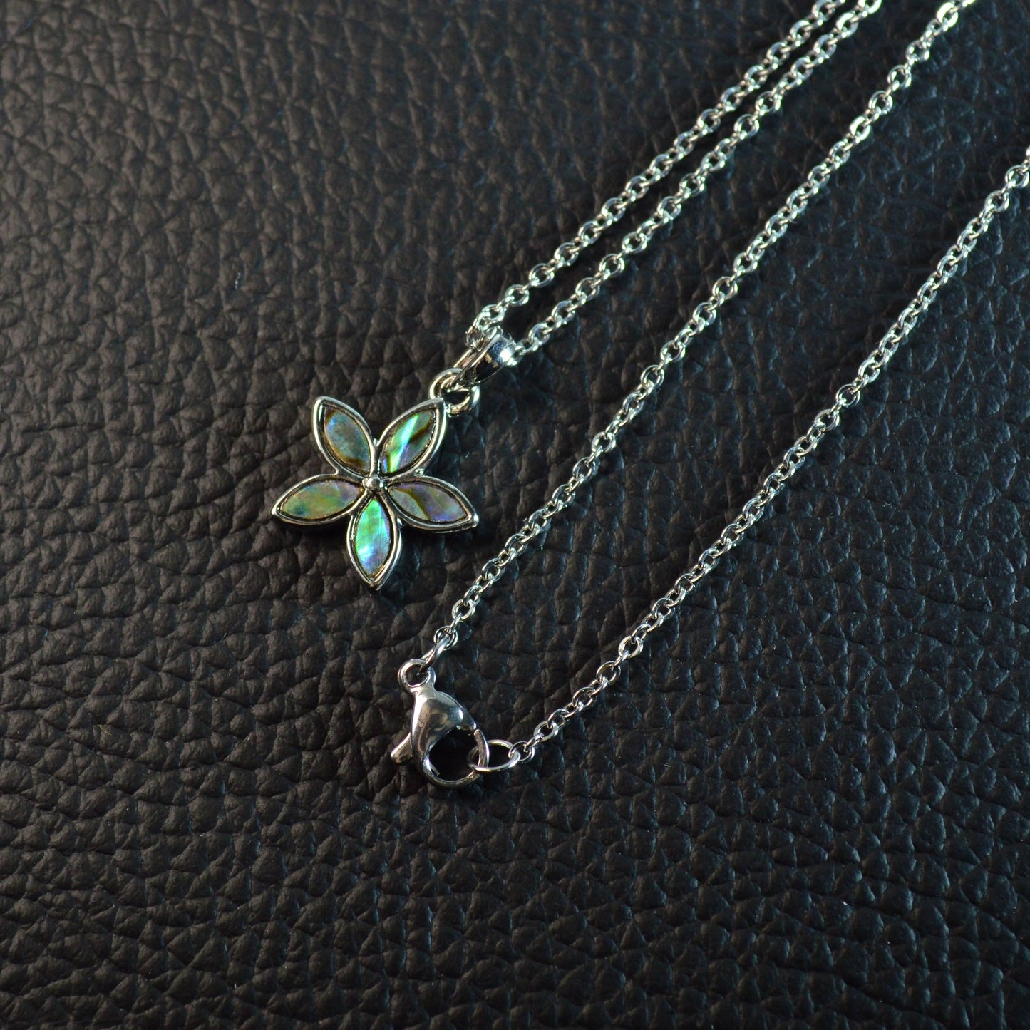 Regenbogen Abalone Anhänger inkl. Kette